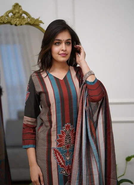 SI 287 Rayon Printed Kurti With Bottom Dupatta Online Wholesale